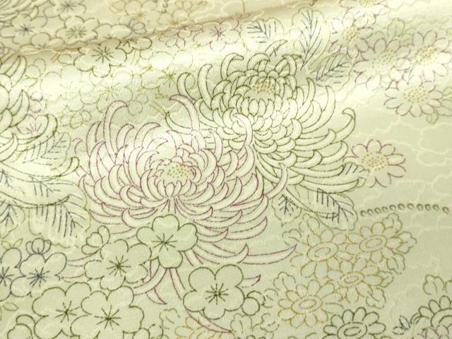 平和屋着物■上質な小紋 草花文 乱菊 正絹 逸品 DAAW9949sf