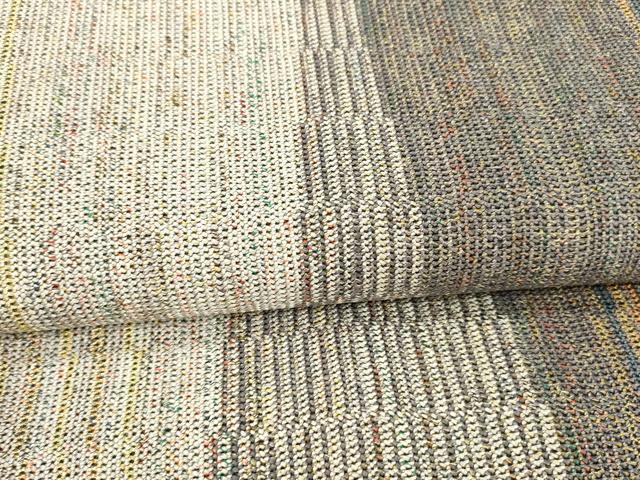 平和屋着物*夏物 八寸名古屋帯 組織 抽象文様 金糸 正絹 逸品 DAAX0004cm