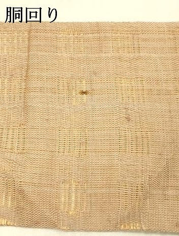 平和屋着物*夏物 九寸名古屋帯 抽象文様 麻 逸品 DAAX0014cm