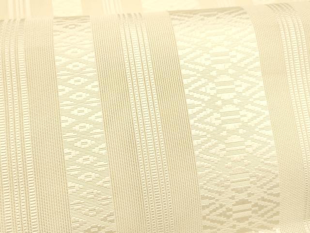 平和屋着物*夏物 本場筑前博多織 八寸名古屋帯 紗献上 薄卵色 正絹 逸品 DAAX0046cm
