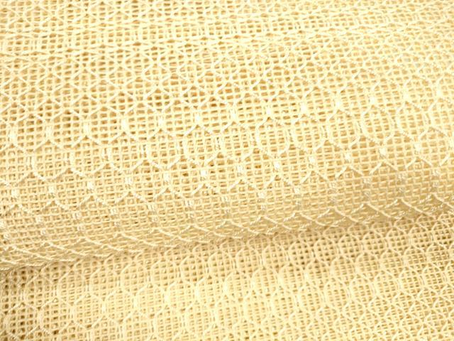 平和屋着物*夏物 八寸名古屋帯 抽象文様 肌色 正絹 逸品 DAAX0179cm