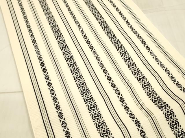 平和屋着物*夏物 本場筑前博多織 八寸名古屋帯 紗献上 正絹 逸品 DAAX0204cm