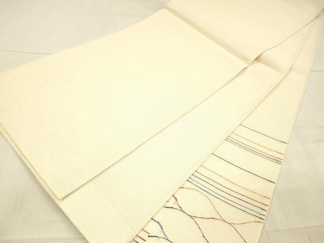 平和屋着物*夏物 太鼓柄袋帯 抽象文様 正絹 逸品 DAAX0256cm