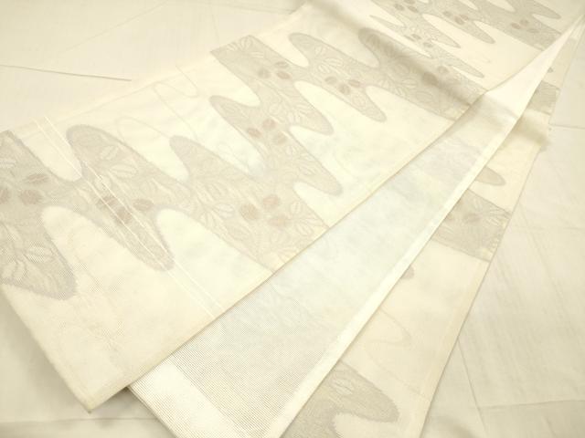 平和屋着物*夏物 六通柄袋帯 流水草葉文 金糸 DAAX0268cm
