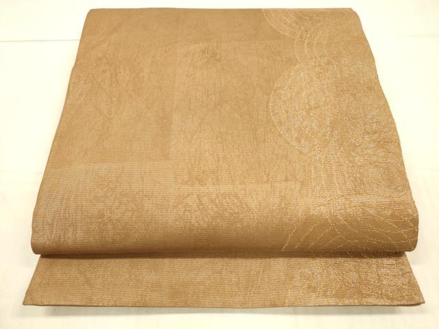 平和屋着物*夏物 六通柄袋帯 丸文 金糸 正絹 逸品 DAAX0300cm