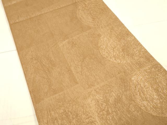 平和屋着物*夏物 六通柄袋帯 丸文 金糸 正絹 逸品 DAAX0300cm