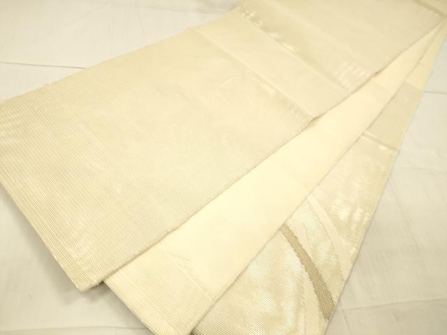 平和屋着物*夏物 太鼓柄袋帯 草葉文 金銀糸 正絹 逸品 DAAX0312cm