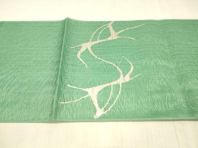 平和屋着物*夏物 太鼓柄袋帯 鹿 銀糸 正絹 逸品 DAAX0321cm