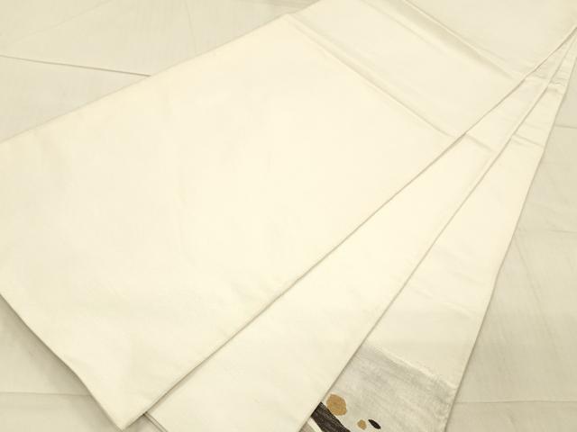 平和屋着物●太鼓柄袋帯 すくい織 抽象文様 金糸 正絹 逸品 DAAX0383cm