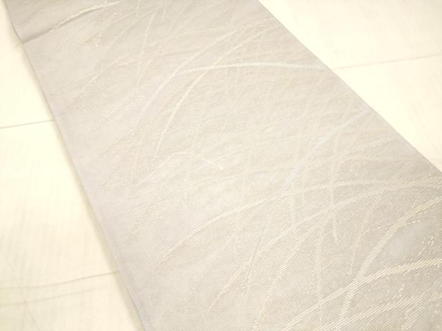 平和屋着物*夏物 六通柄袋帯 草葉文 金銀糸 正絹 逸品 DAAX0468cm