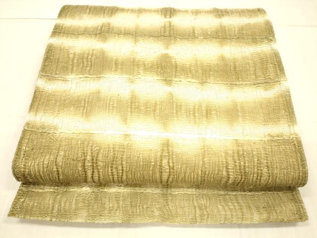 平和屋着物*夏物 太鼓柄袋帯 抽象文様 正絹 逸品 DAAX0498cm