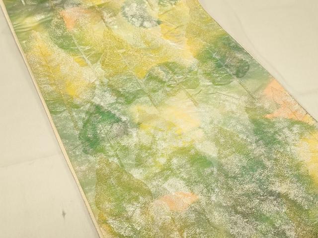 平和屋着物◎六通柄袋帯 樹林文 金銀糸 引箔 正絹 逸品 DAAX0700jm