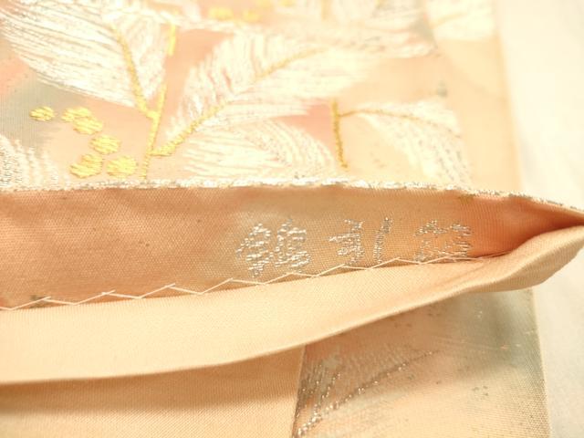 平和屋着物◎六通柄袋帯 古都の四季 錦引箔 金銀糸 正絹 逸品 DAAX0725jm