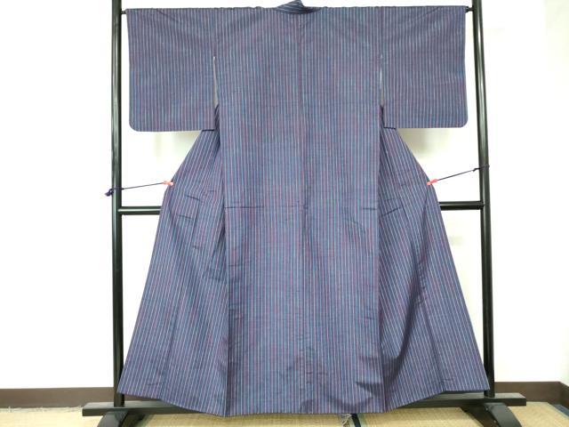 平和屋着物■上質な紬 縞 正絹 逸品 DAAX1085op