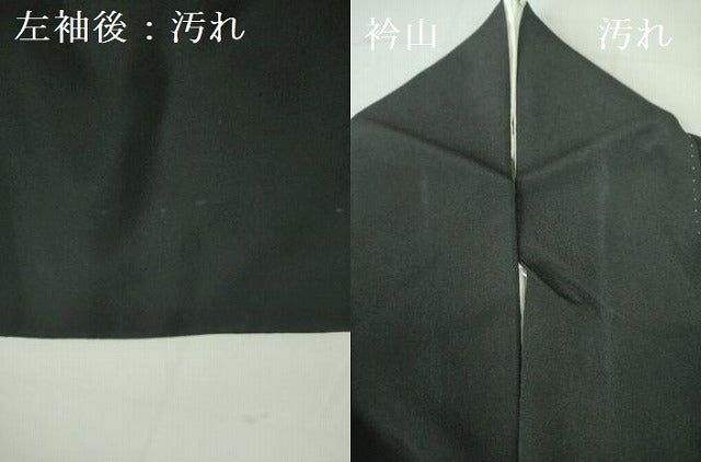 平和屋着物■豪華黒留袖 駒刺繍 鳳凰花文 金彩 正絹 逸品 DAAX1200op