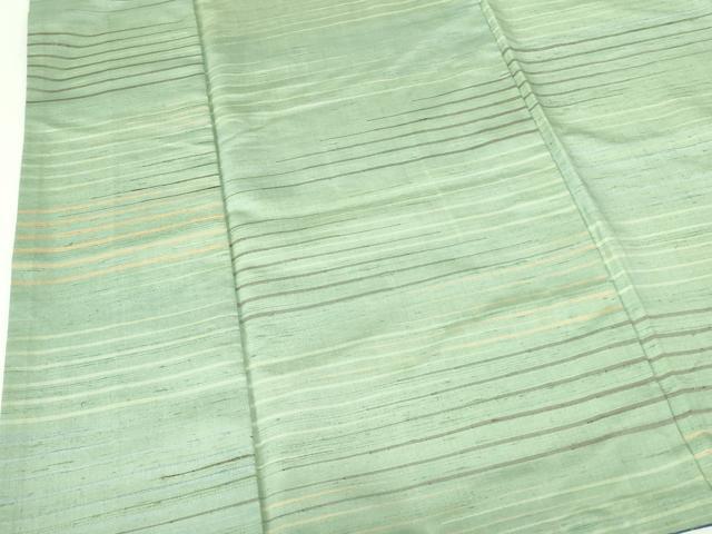 平和屋着物●上質な紬 横段文 正絹 逸品 DAAX1246op