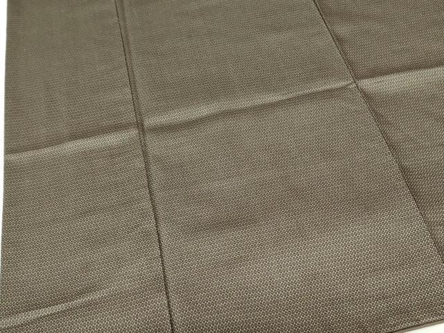 平和屋着物●男性 紬 アンサンブル 長羽織 120亀甲 総詰め 正絹 逸品 DAAX1275op