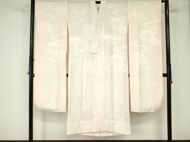 平和屋着物●ブライダルファッションデザイナー・桂由美 振袖・長襦袢(無双仕立て)セット 飛鶴花文 暈し染め 金彩 逸品 DAAX1385op