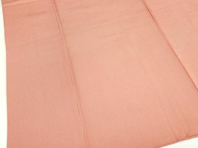 平和屋着物●江戸小紋 万筋 甚三紅色×白磁色 正絹 逸品 DAAX1483op