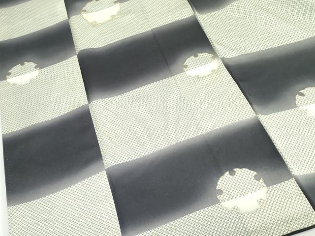 平和屋着物●訪問着 駒刺繍 雪輪鹿の子文 暈し染め 金彩 正絹 逸品 DAAX1502op