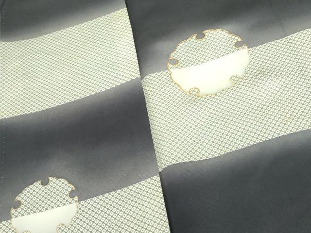 平和屋着物●訪問着 駒刺繍 雪輪鹿の子文 暈し染め 金彩 正絹 逸品 DAAX1502op