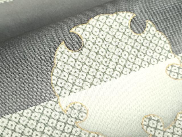 平和屋着物●訪問着 駒刺繍 雪輪鹿の子文 暈し染め 金彩 正絹 逸品 DAAX1502op