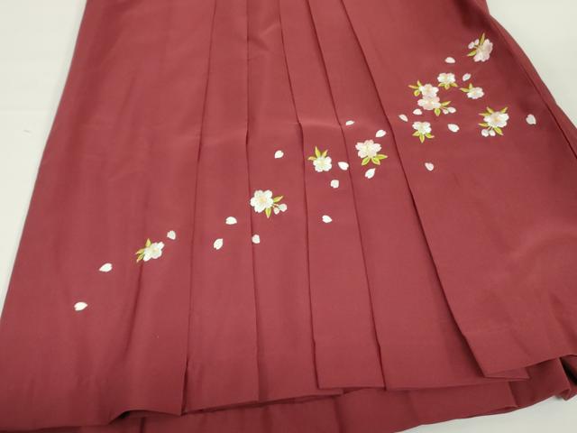 平和屋着物●女性 行灯袴 総刺繍 舞桜文 金糸 洗える着物 DAAX1519op
