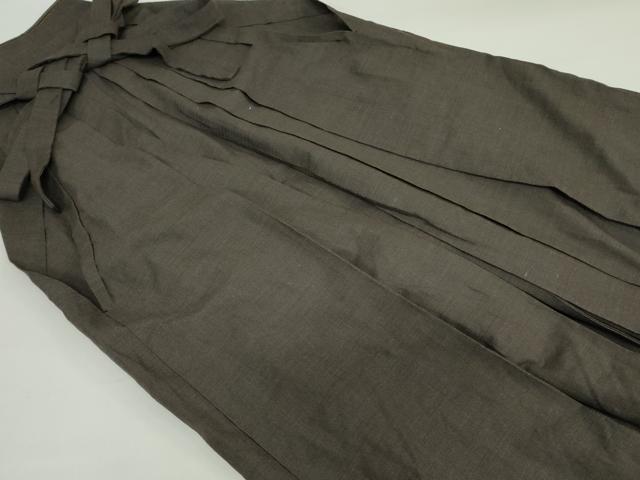 平和屋着物●男性 行灯袴 赤墨色 正絹 逸品 DAAX1555op