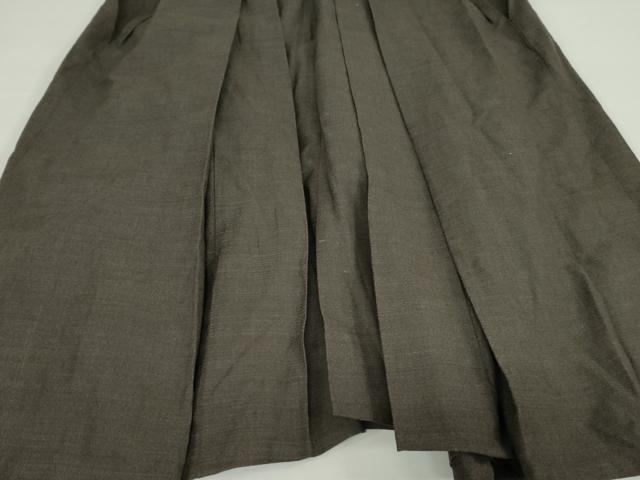 平和屋着物●男性 行灯袴 赤墨色 正絹 逸品 DAAX1555op