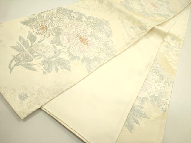 平和屋着物◎六通柄袋帯 唐織 牡丹 金銀糸 正絹 逸品 DAAX1664op