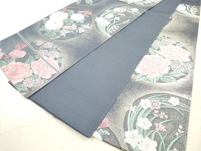 平和屋着物◎六通柄袋帯 花丸文 金銀糸 正絹 逸品 DAAX2428xg