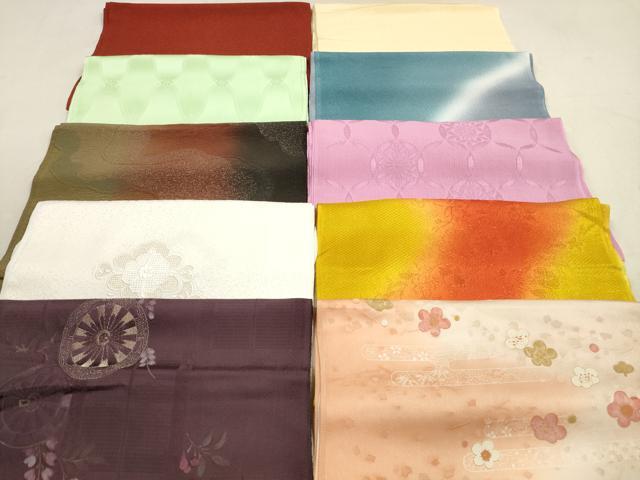 平和屋着物★和装小物 帯揚げ10枚セット 正絹 逸品 DAAX2514xg