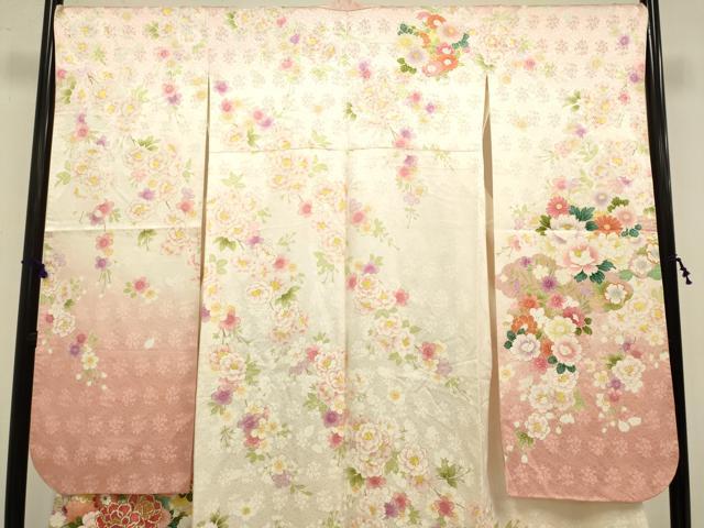 平和屋着物●豪華振袖 駒刺繍 花毬紋 暈し染め 金彩 正絹 逸品 DAAX2526du