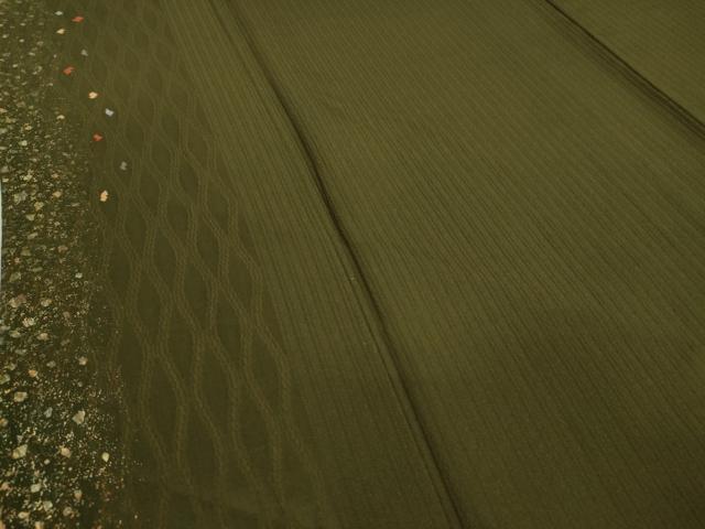 平和屋着物▽訪問着 単衣 刺繍 箔散らし 金彩 正絹 逸品 DAAX3004az