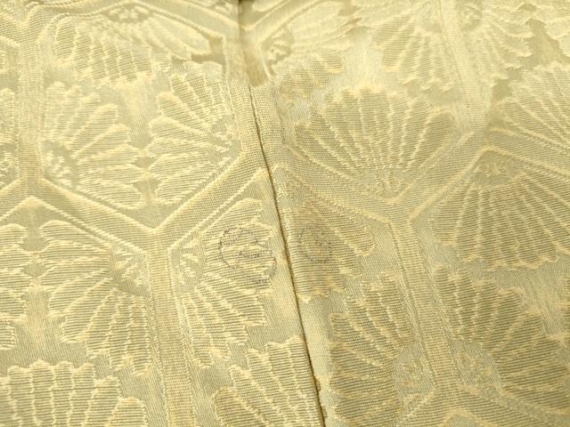 平和屋着物▽極上 お召 単衣 亀甲花文 正絹 逸品 DAAX3019az