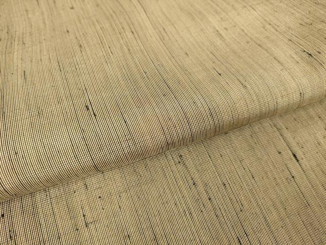 平和屋着物▽男性 紬 単衣 朽葉色 正絹 逸品 DAAX3099az