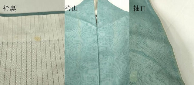 平和屋着物▽中国三大刺繍 スワトウ刺繍 汕頭刺繍 訪問着 無双 紗袷 紗×紗 桔梗芝文 手描き 正絹 逸品 DAAX3103az