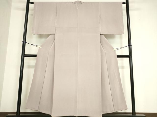 平和屋着物●加賀友禅の巨匠 初代 由水十久監修 色無地 鴇鼠色 正絹 逸品 DAAX3811az