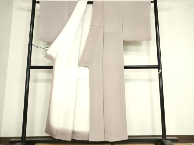 平和屋着物●加賀友禅の巨匠 初代 由水十久監修 色無地 鴇鼠色 正絹 逸品 DAAX3811az