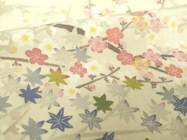 平和屋着物●本加賀友禅作家 百貫華峰 色留袖 花鳥文 暈し染め 正絹 逸品 DAAX4118ps