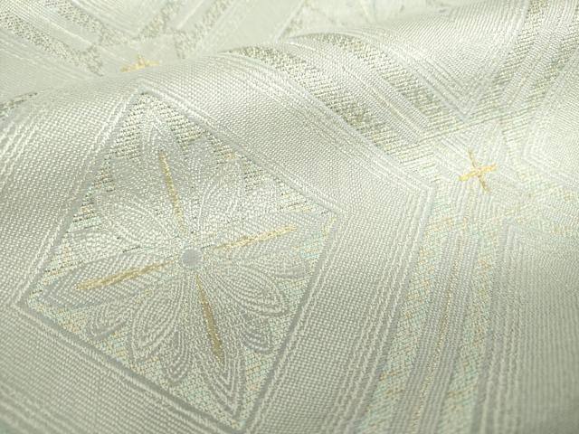 平和屋着物●六通柄袋帯 花菱文 金糸 正絹 逸品 DAAX4144ps