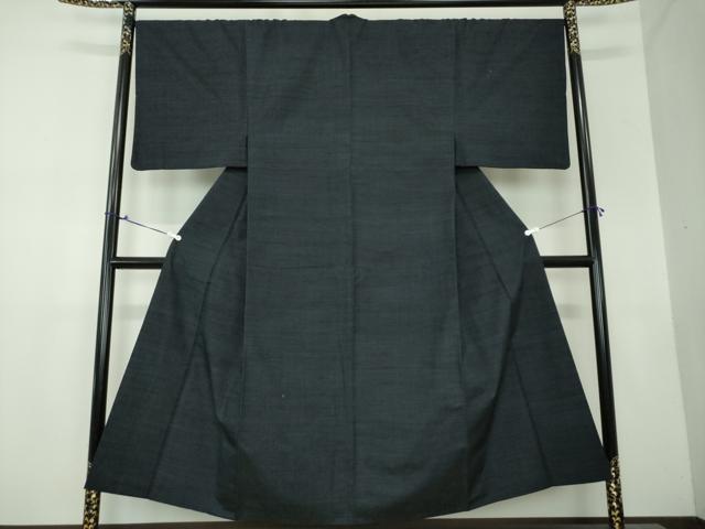 平和屋着物●男性 紬 濃紺地 正絹 逸品 DAAX4265ps