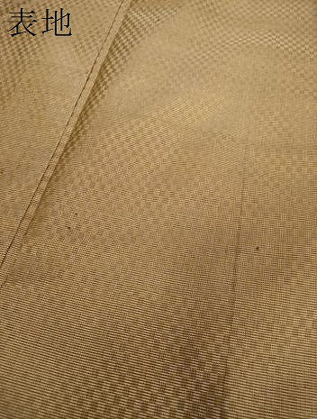 平和屋着物●山下八百子 本場黄八丈 市松綾織 正絹 逸品 未使用 DAAX4302ps