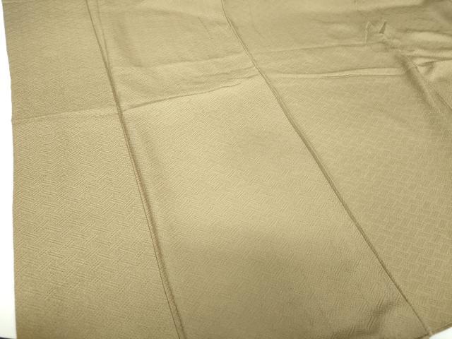 平和屋着物●上質な色無地 檜垣地紋 媚茶色 正絹 逸品 DAAX4370ps
