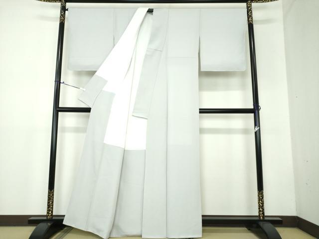 平和屋着物●上質な色無地 藍白色 正絹 逸品 未使用 DAAX4405ps
