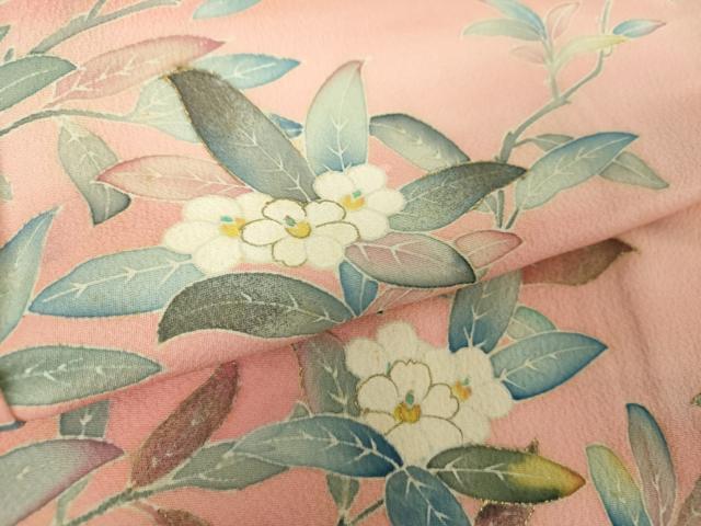 平和屋着物●訪問着 枝花文 暈し染め 金彩 正絹 逸品 DAAX4414ps