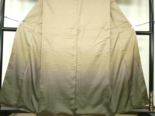 平和屋着物●訪問着 お召地 菱文 暈し染め 鈴乃屋扱い 正絹 逸品 DAAX4513ps