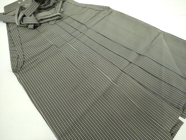 平和屋着物●男性 馬乗袴 縞 正絹 逸品 DAAX4717ps