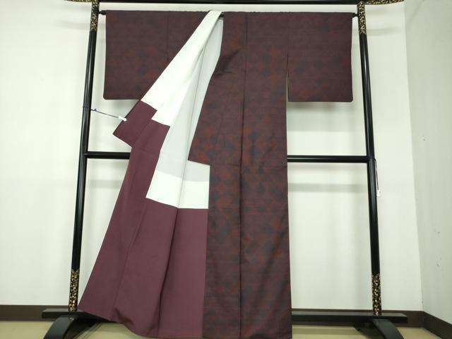 平和屋着物●本場大島紬 7マルキ 古代染色純泥染 鱗文 田中絹織物謹製 加納別誂 証明書・証紙付き 正絹 逸品 DAAX4719ps