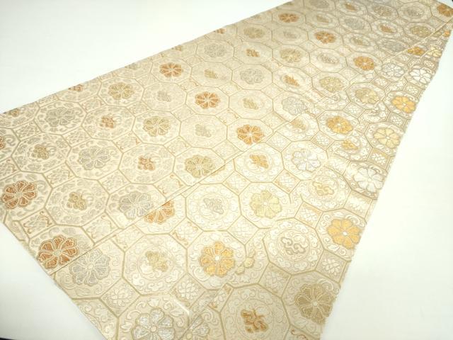 平和屋着物●丸帯 蜀江花文 金銀糸 正絹 逸品 DAAX4906ps